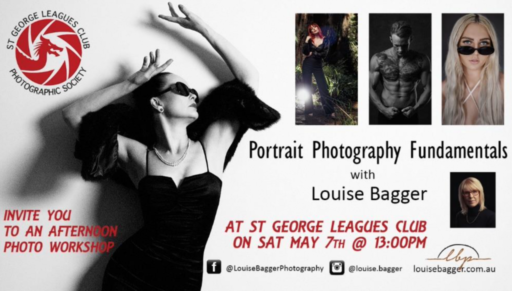 Workshop - Portraits and Lighting with Louise Bagger @ St George Leagues Club | Beverley Park | New South Wales | Australia